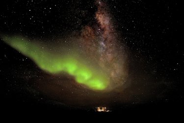 Aurora Australis over Concordia base
