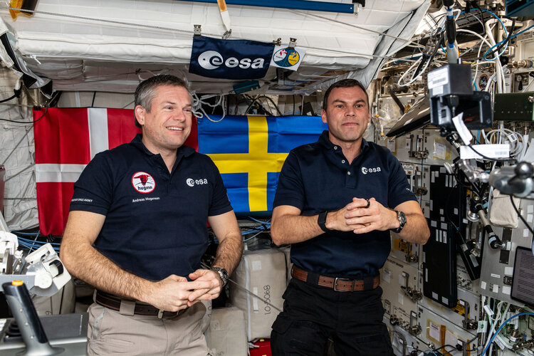 Two Scandinavians in space